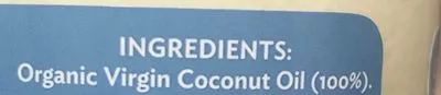 Liste des ingrédients du produit Organic virgin coconut oil planet food 350 ml