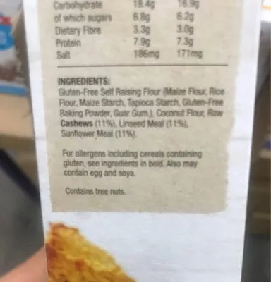 Liste des ingrédients du produit Muffin mix I quit sugar 