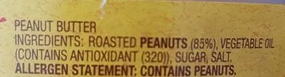 List of product ingredients Peanut Butter  