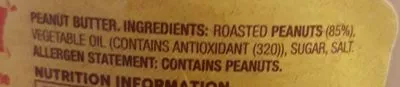 Lista de ingredientes del producto Kraft Crunchy Peanut Butter  
