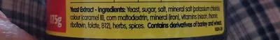 Lista de ingredientes del producto Sanitarium Yeast Spread Marmite  