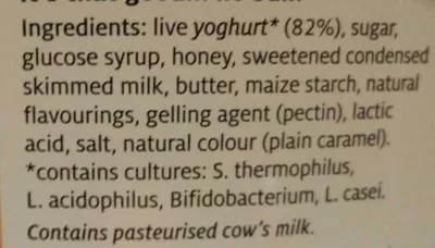 List of product ingredients russian fudge collective dairy 500g