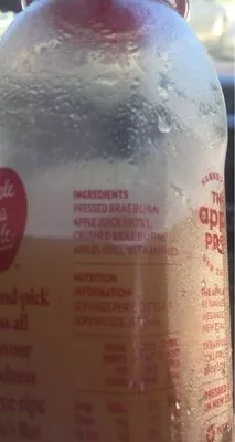 List of product ingredients Apple juice  