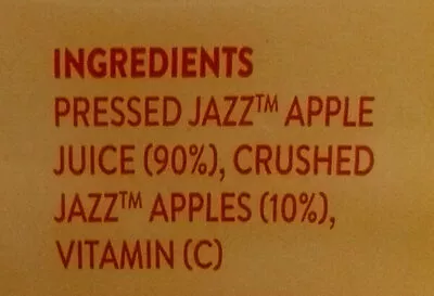Lista de ingredientes del producto Cold Pressed Jazz Apple The Apple Press 1.5l