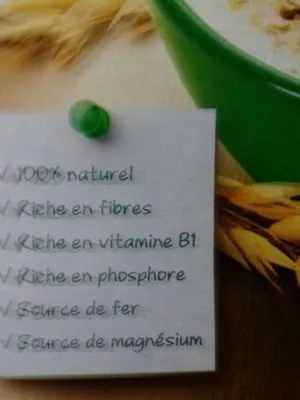 Liste des ingrédients du produit Flocons d'avoine  