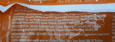 Liste des ingrédients du produit Nouille instantanée au boeuf  