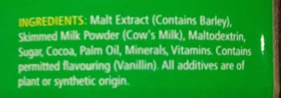 Liste des ingrédients du produit Nestle Milo Milo 