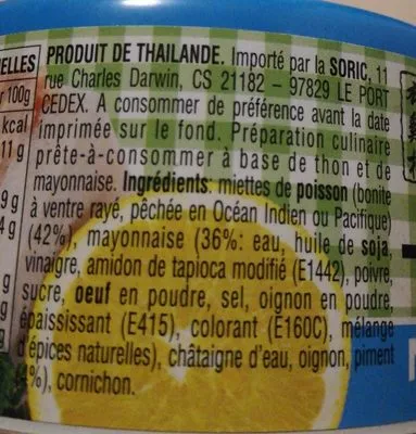 List of product ingredients Ayam Hot Mayonnaise Tuna 185G Ayam 