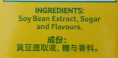 List of product ingredients Soy Bean Milk Yeo's 250 ml