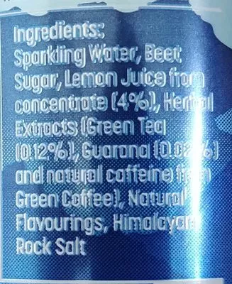 List of product ingredients Natural Energy Team Tenzing 250 ml