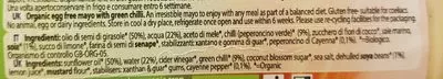 List of product ingredients Organic Egg Free Mayo With Green Chili Plamil 