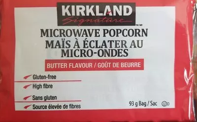 Liste des ingrédients du produit Kirkland Microwave Popcorn Kirkland 93 g