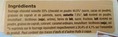List of product ingredients Cigarettes chocolat  
