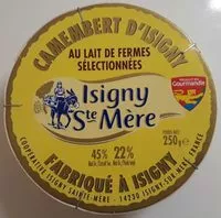 Camembert d'Isigny (22% MG) , Ean 3254550030230, Fromages-au-lait-microfiltre