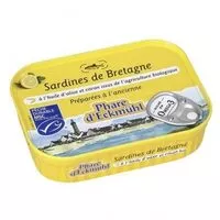 Sardines de Bretagne à l'huile d'olive et citron , Ean 3263670012453, Poissons-sardines