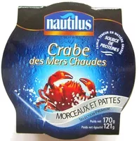Crabe des mers chaudes - Morceaux et pattes , Ean 3329151015051, Crabes