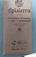 Chocolate artesano con sal de Guerande , Ean 8437008316420