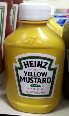 Yellow Mustard Heinz 9 OZ (25.5g), code 00041500007007