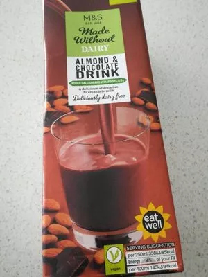 Almond & chocolate milk drink M&S , code 00102841