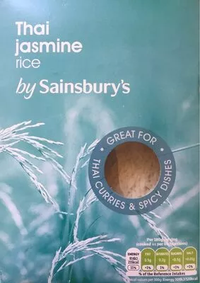 Thai jasmine rice By Sainsbury's , code 00120944