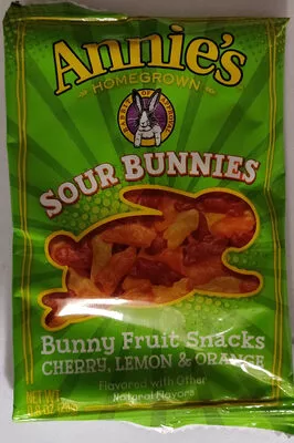 Annie's Sour Bunnies Bunny Fruit Snacks Annie's homegrown 23 g, code 0013562108626