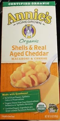 Annie's Organic Shells and Real Aged Cheddar Mac and Cheese Annie's , code 0013562300983