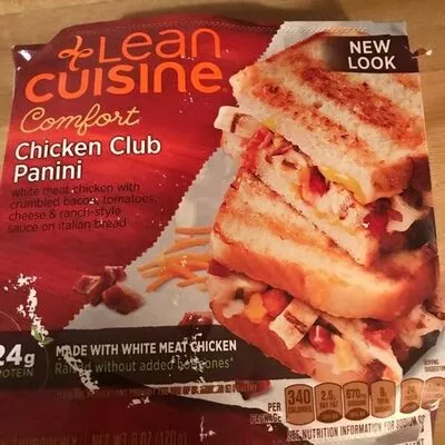 White meat chicken with crumbled bacon, tomatoes, cheese & ranch-style sauce on italian bread Lean cuisine , code 0013800170002