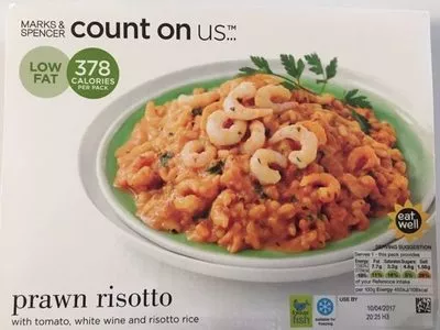 Risotto Aux Crevettes Marks & Spencer, Marks & Spencer Count On Us 350 g e, code 00159241