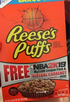 Reese's Puffs Cereal General Mills 473 g, code 0016000121850