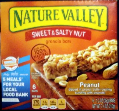 Nature Valley Peanut Sweet and Salty granola bars Nature Valley 35 g, code 0016000277076