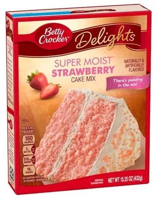 Betty Crocker Super Moist Strawberry Cake Mix BETTY CROCKER 432 g, code 0016000409996