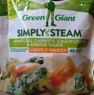 Simply Steam Broccoli, Carrots, Cauliflower & Cheese Sauce Green Giant 10 oz (283 g), code 0020000199641