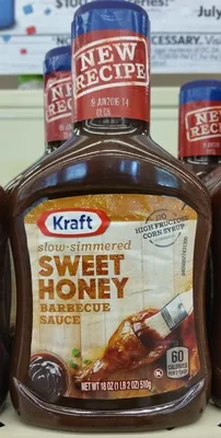 Slow-simmered Sweet Honey Barbecue Sauce Kraft 18 oz, code 0021000052387