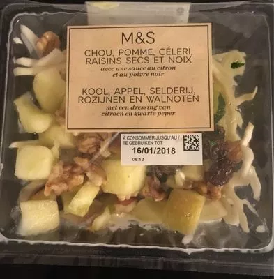 Salade chou,pomme,céleri M&S 210gr, code 00246804