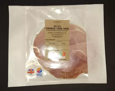 British smoked York ham J. Sainsburys 150g, code 00251099