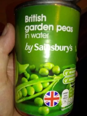 British garden peas in water  185 g, code 00281713
