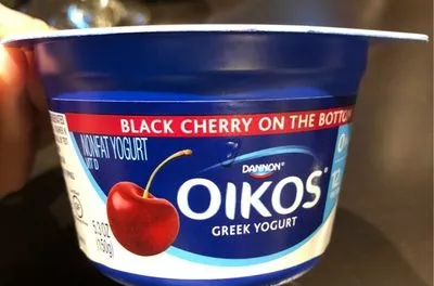 Off-the-charts cherry pie flavor not-so-traditional blended greek yogurt Oikos, Danone 150 g, code 0036632032157