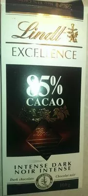 Chocolat Noir Intense 85% Lindt, Lindt & Sprüngli 100 g e, code 0037466014630