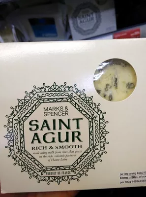 Saint Agur Marks & Spencer, Saint Agur, Savencia 150 g, code 00391191