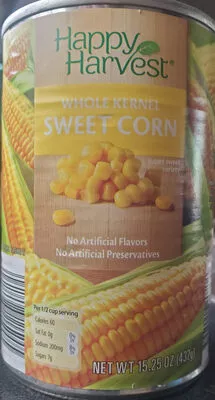 Sweet Corn, Whole Kernel Happy Harvest (Aldi),  Happy Harvest 15.25oz, code 0041498115005
