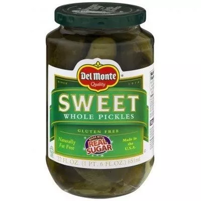 Sweet whole pickles DEL MONTE 651 ml, code 0041660105476