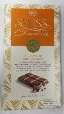 Swiss Chocolate Extra Fine Milk Marks & Spencer, M&S , code 00434034