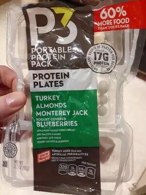 P turkey almonds monterey jack & blueberries portable protein Heinz , code 0044700094310