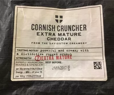 Cornish Cruncher extra Mature cheddar Marks & Spencer 500 g, code 00479127
