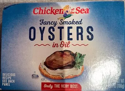 Fancy smoked oysters in oil Chicken Of The Sea , code 0048000000668
