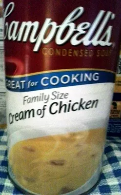Family size cream of chicken Campbell's 26 oz, code 0051000055002