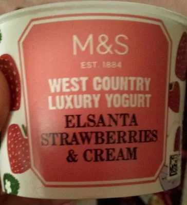 Elsanta Strawberries & Cream Marks & Spencer, M&S 150g, code 00519007