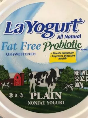 La yogurt, probiotic plain nonfat yogurt La Yogurt 907 g, code 0053600101073