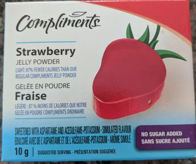 Strawberry jelly powder – nsa Compliments 10g, code 0055742508123