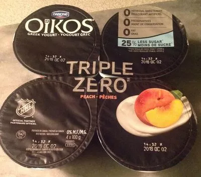 Yaourt Oikos, Danone Oikos triple zéro yaourts par Danone, code 0056800295757